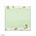 Japan Mofusand Towel Handkerchief - La France Green Cat - 1