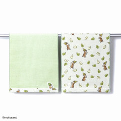 Japan Mofusand Face Towel - La France Green Cat