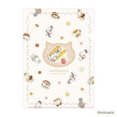 Japan Mofusand A4 Clear File - Sweets Cat