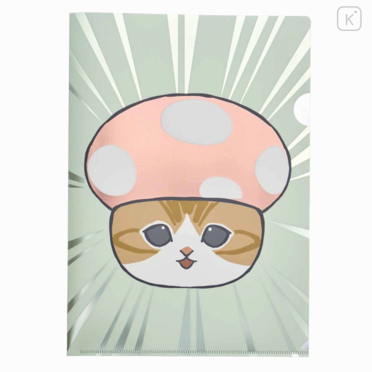 Japan Mofusand Exhibition A4 Clear File - Mushroom Cat Kinoko Nyan - 1