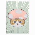 Japan Mofusand Exhibition A4 Clear File - Mushroom Cat Kinoko Nyan - 1