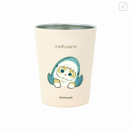 Japan Mofusand Vacuum Double Tumbler (S) - Shark Cat Same Nyan - 1