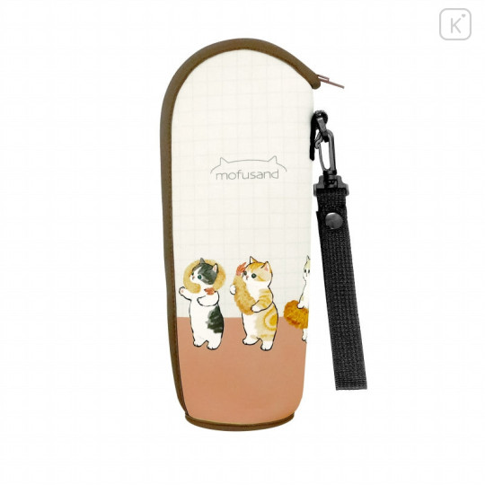 Japan Mofusand Water Bottle Holder with Strap - Shrimp Cat Ebinyan - 1