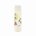 Japan Mofusand Stainless Steel One Push Bottle 480ml - Honeybee Cat Nyan - 1