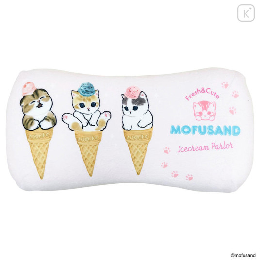 Japan Mofusand Mini Relax Pillow Cushion - Ice Cream Cat Nyan - 1