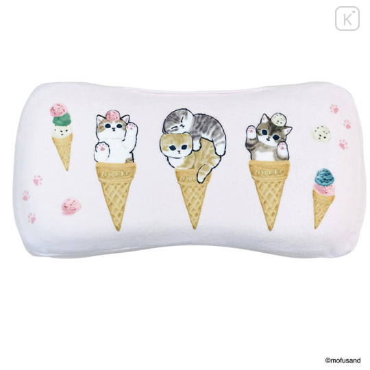 Japan Mofusand Mini Relax Pillow Cushion - Ice Cream Cat Nyan - 8