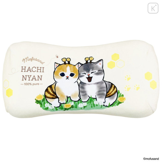 Japan Mofusand Mini Relax Pillow Cushion - Bee Cat Hachinyan - 1