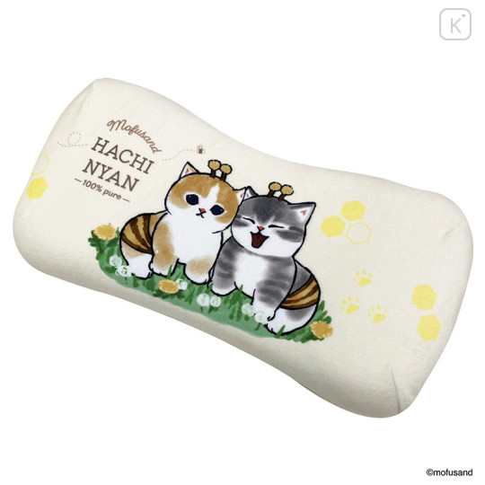 Japan Mofusand Mini Relax Pillow Cushion - Bee Cat Hachinyan - 8