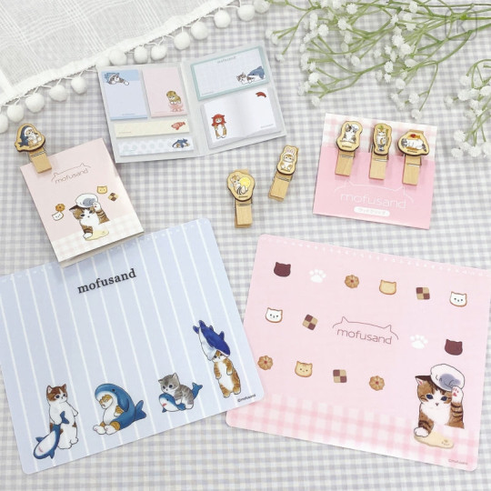 Japan Mofusand Wooden Clip Set - Cat Nyan - 2