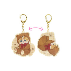 Japan Mofusand Exhibition Lenticular Keychain - Bear Moves