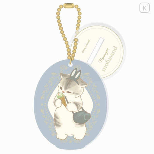 Japan Mofusand Mofumofu Store Acrylic Keychain with Stand - Rabbit Cat Usanyan - 1