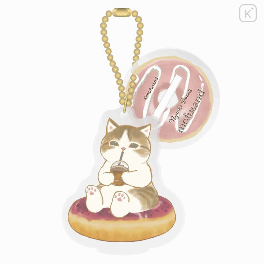 Japan Mofusand Mofumofu Store Acrylic Keychain with Stand - Sweets Cat Nyan - 1