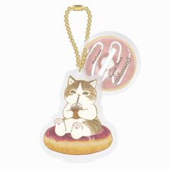 Japan Mofusand Mofumofu Store Acrylic Keychain with Stand - Sweets Cat Nyan