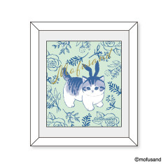 Japan Mofusand Mofumofu Store Frame Magnet - Rose Cat Nyan