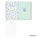 Japan Mofusand Mofumofu Store Grid Notebook - Blue Cat Nyan - 1