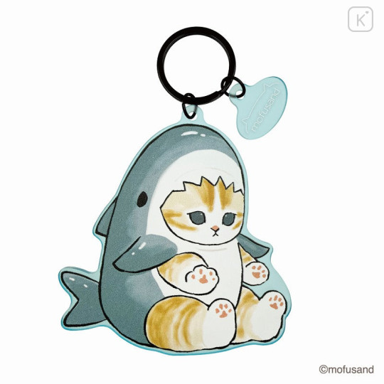 Japan Mofusand Matte Dyed Keychain - Shark Cat Same Nyan - 1