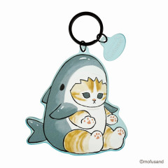 Japan Mofusand Matte Dyed Keychain - Shark Cat Same Nyan