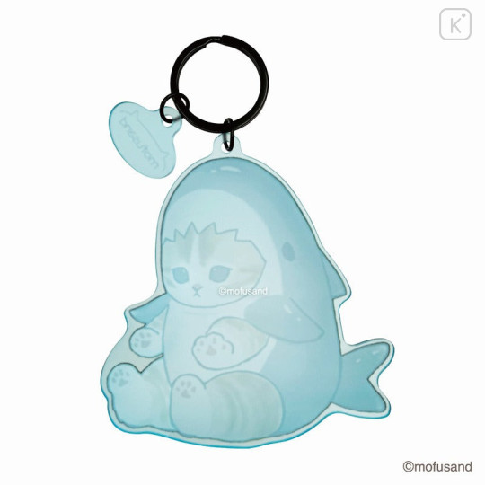 Japan Mofusand Matte Dyed Keychain - Shark Cat Same Nyan - 5