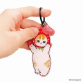 Japan Mofusand Matte Dyed Keychain - Fruit Cat / Strawberry Nyan - 6