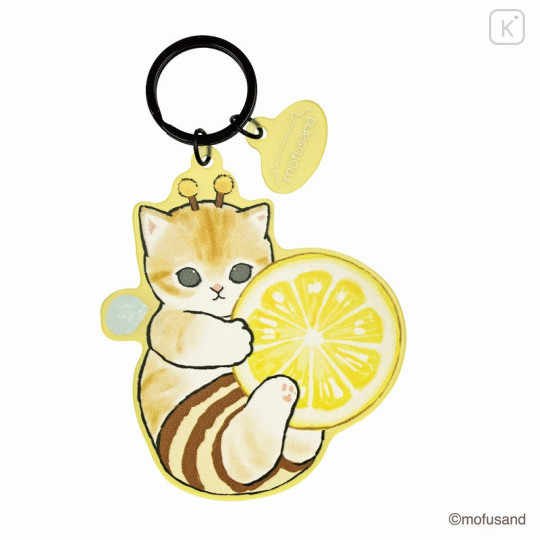 Japan Mofusand Matte Dyed Keychain - Bee Cat Hachinyan - 1