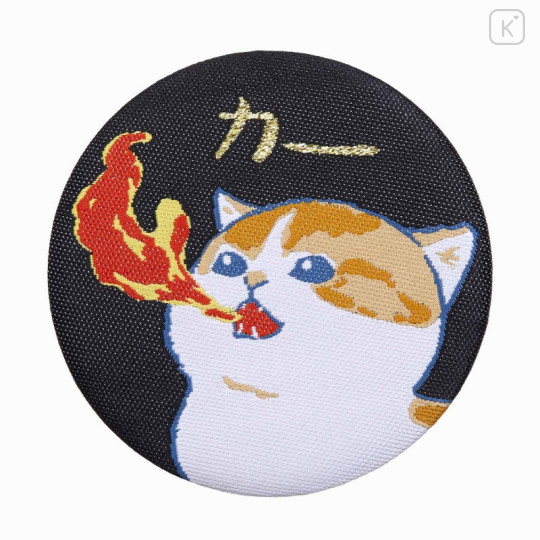 Japan Mofusand Jacquard Woven Can Badge - Fire - 1