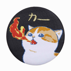 Japan Mofusand Jacquard Woven Can Badge - Fire