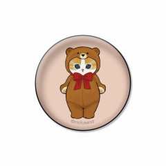 Japan Mofusand Exhibition Glass Magnet - Bear Cat Kuma Nyan Stand