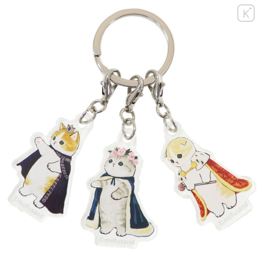 Japan Mofusand Triple Acrylic Keychain - King - 1