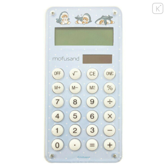 Japan Mofusand Compact Calculator - Shark Cat Same Nyan - 1