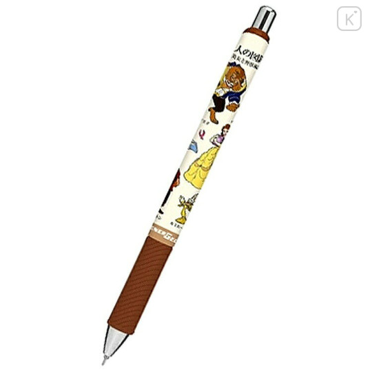 Japan Disney EnerGel Gel Pen - Beast & Belle / Picture Book - 1