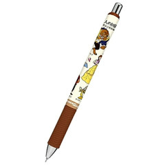 Japan Disney EnerGel Gel Pen - Beast & Belle / Picture Book