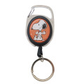 Japan Peanuts Metal Reel - Snoopy / Orange - 1