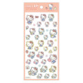 Japan Sanrio Sparkling Hologram Sticker - Hello Kitty / Three Up - 1