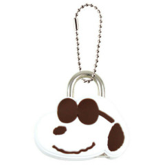 Japan Peanuts Mascot Padlock Keychain - Snoopy / Joe Cool