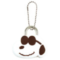 Japan Peanuts Mascot Padlock Keychain - Snoopy / Joe Cool - 1