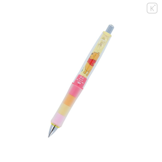 Japan Disney Dr. Grip Play Border Shaker Mechanical Pencil - Pooh / Smile - 3