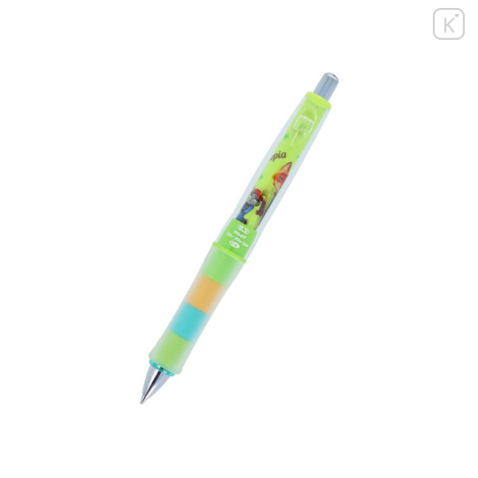 Japan Disney Dr. Grip Play Border Shaker Mechanical Pencil - Zootopia / Green - 3