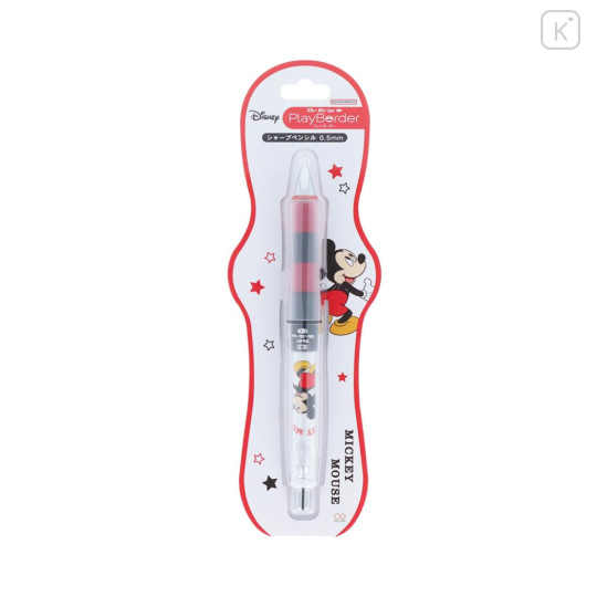 Japan Disney Dr. Grip Play Border Shaker Mechanical Pencil - Mickey Mouse - 1