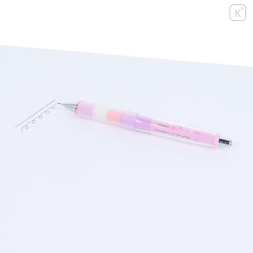 Japan Sanrio Dr. Grip Play Border Shaker Mechanical Pencil - Kuromi Pink Heart - 5