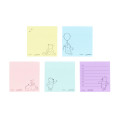 Japan Disney Tack Memo Pad - Pooh : Pastel Color - 3