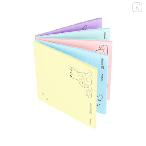 Japan Disney Tack Memo Pad - Pooh : Pastel Color - 4
