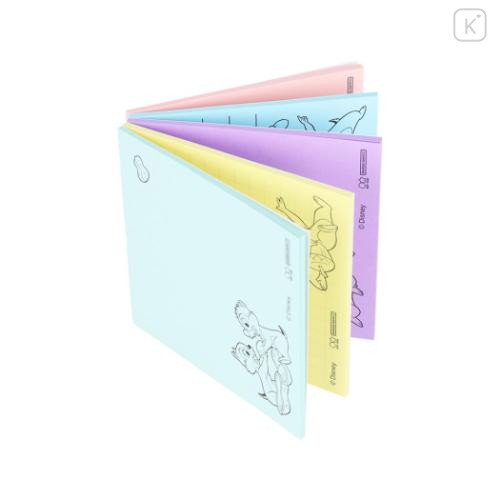 Japan Disney Tack Memo Pad - Chip & Dale : Pastel Color - 4