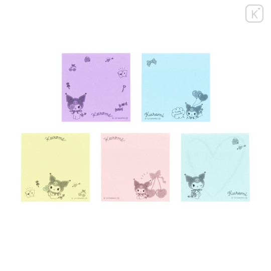 Japan Sanrio Tack Memo Pad - Kuromi : Pastel Color - 3