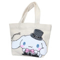 Japan Sanrio Canvas Mini Tote Bag - Cinnamoroll / Gentleman - 1