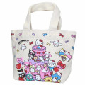 Japan Sanrio Canvas Mini Tote Bag - Characters / Hello Kitty 50th Anniversary - 1