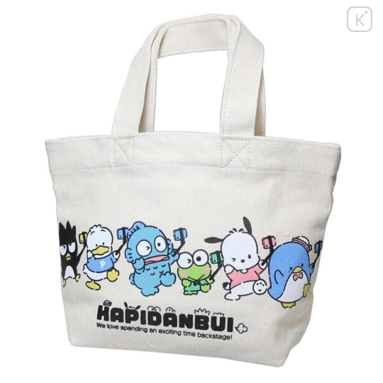 Japan Sanrio Canvas Mini Tote Bag - Selfie / Hapidanbui Boys - 1