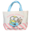 Japan Minions Canvas Mini Tote Bag - Bob & Bear Tim / Forever Friend - 1