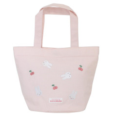 Japan Miffy Mini Tote Bag - Gingham Pink Cherry