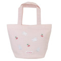 Japan Miffy Mini Tote Bag - Gingham Pink Cherry - 1