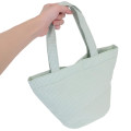 Japan Miffy Mini Tote Bag - Gingham Green Flower - 2